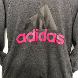 Adidas gray & pink hoodie, women, Medium, Excellent condition